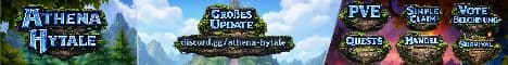 Athena Hytale | PVE | noWipe | SimpleClaim | Economy | QoL Mods banner