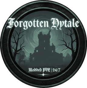 Forgotten | Modded PvE EU | RPG Progression, Economy, Market, Claims, /home, /tp & more logo