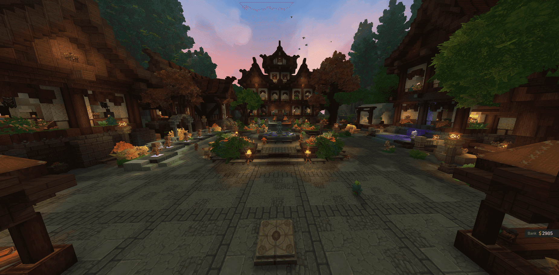 Spawn is part of the world, not just a lobby.