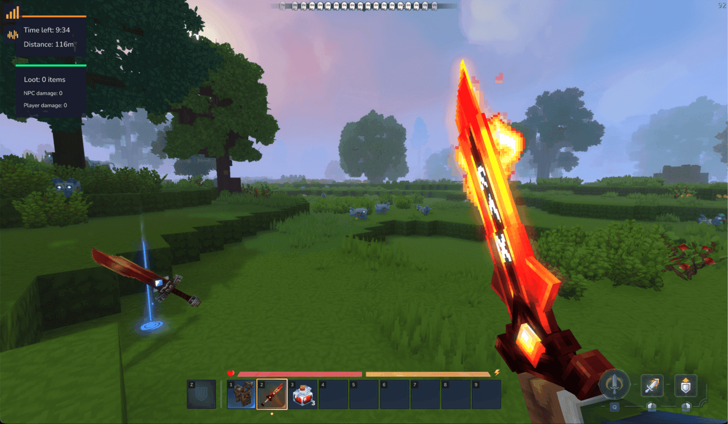 Huntig beasts for their raw meat